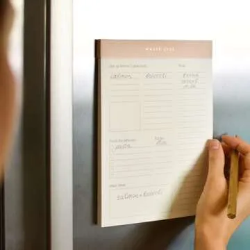 Magnetic Meal Planner Pad for Food Waste Reduction