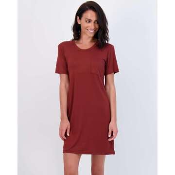 Real Essentials 3 Pack Nightgowns Women Adult Womens Nightgown Moo Moos Sleep Night Shirts Hysterectomy Sleepwear House Dress Lounge Ladies