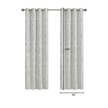 Amelia Jacquard Paisley Blackout Curtain, Elegant Design