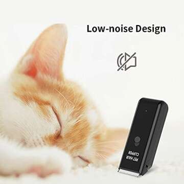 Dog Cat Home Hair Waterproof Clipper Portable Electric USB Rechargeable Pet Grooming Tools Low Noise...