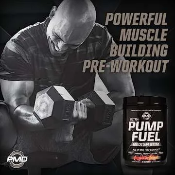 PMD Sports Ultra Pump Fuel - Pre Workout Drink Mix - Energy, Strength, Endurance, Recovery - Complex Carbohydrates and Amino Energy-Peach Nectarine (30 Servings)