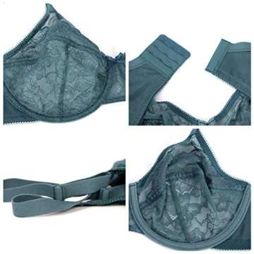 HSIA Minimizer Bras for Women Full Coverage Underwire Bras Plus Size Lifting Lace Bra for Heavy Breast 34B