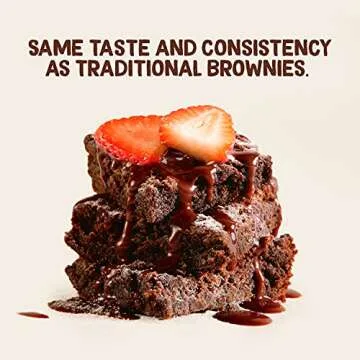 Pyure Organic Chocolate Brownie Mix, Keto Brownie Mix, Sugar Free Chocolate Fudge Low Carb Brownie Mix, Gluten Free Baking Mixes, Vegan Brownie, Keto Snack, 4 Net Carbs, 10 oz
