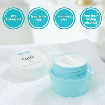 Curel Japanese Skin Care Moisturizer Repair Eye Cream, Under Eye Cream for Dry, Sensitive Skin, Frag...