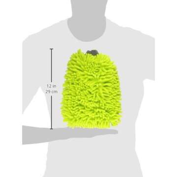 Chemical Guys MIC_493 Chenille Microfiber Premium Scratch-Free Wash Mitt, Lime Green, Regular
