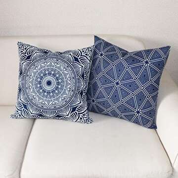 SLOW COW Velvet Throw Pillow Cover - Modern Triangle Design