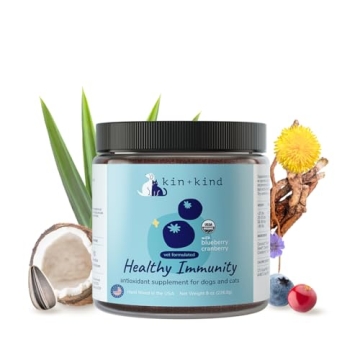 kin+kind Natural Cranberry Supplement for Pets - USA Made