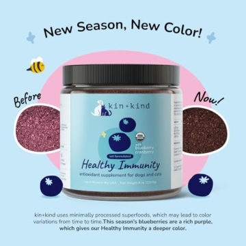 kin+kind Natural Cranberry Supplement for Pets - USA Made