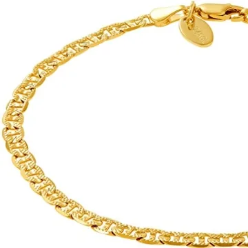 Stylish 4mm Gold Plated Anklet for Women and Men
