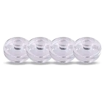 Eleganttime 4 Pack Easy Grip Handle Glass Fermentation Weights Great Mason Jar Wide Mouth Canning Fermenting Pickling Sourkrout Kraut Weight Fermentation Kit