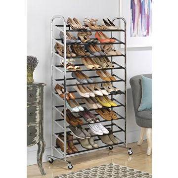 Whitmor 10 Tier Shoe Tower for Organized Shoe Storage