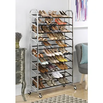 Whitmor 10 Tier Shoe Tower for Organized Shoe Storage