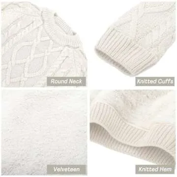 LOSORN ZPY Cable Knit Toddler Sweater for Comfort and Style