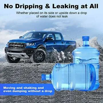 MYLOLF Leak-Free Silicone Water Jug Cap - 3 Pack Premium