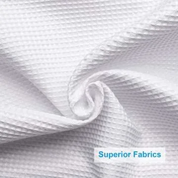 AmazerBath Extra Long Waffle Shower Curtain 84 Inches