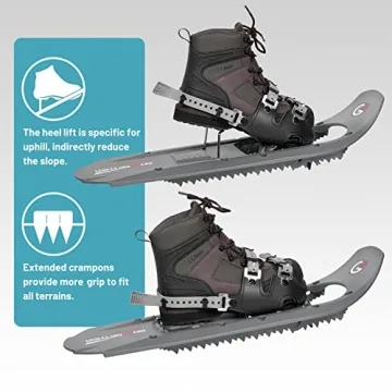 G2 30 Inch Mountain Snowshoes with Poles - Durable & Comfortable