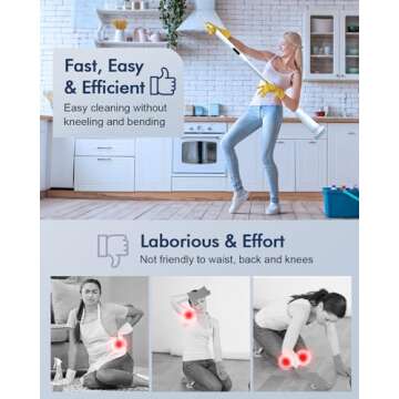 Electric Spin Scrubber, Vicmayun Cordless Shower Cleaning Brush with 5 Replacement Heads, 3 Adjustable Angle, Power Shower Scrubber with Extension Arm for Bathroom, Tub, Tile, Floor, Glass