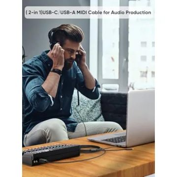 CableCreation 2-in-1 USB C/USB A Printer Cable 5FT