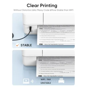 CableCreation 2-in-1 USB C/USB A Printer Cable 5FT