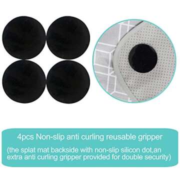 Paw Legend Washable Highchair Splat Floor Mat - Anti-Slip & Versatile for Every Mess