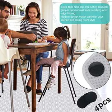 Paw Legend Washable Highchair Splat Mat - Anti-Slip & Versatile
