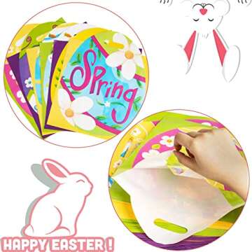 JOYIN 48 Pcs Colorful Easter Gift Bags for Kids Parties