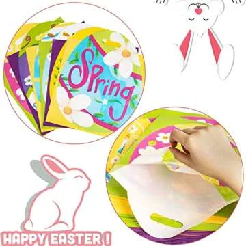 JOYIN 48 Pcs Colorful Easter Gift Bags for Kids Parties