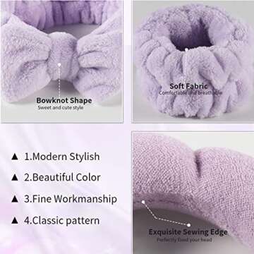 ENDLIS Spa Headband Set - Microfiber Towels for Beauty Routine