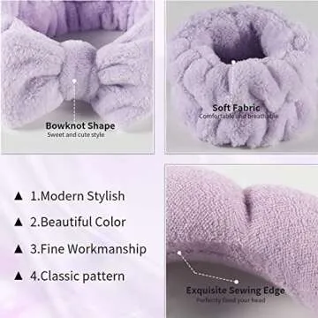 ENDLIS Spa Headband Set - Microfiber Towels for Beauty Routine