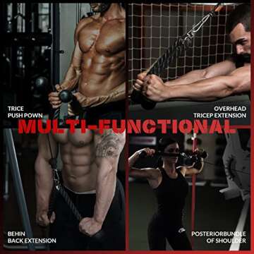 Signature Fitness Tricep Rope Cable Attachment, 27" Length for Ultimate Strength Training