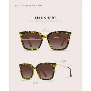 WearMe Pro Polarized Women’s Oversized Sunglasses