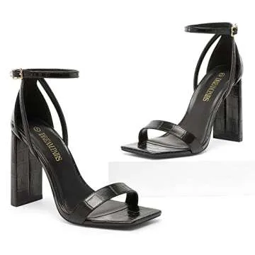 DREAM PAIRS Chunky Block Heels for Elegant Occasions