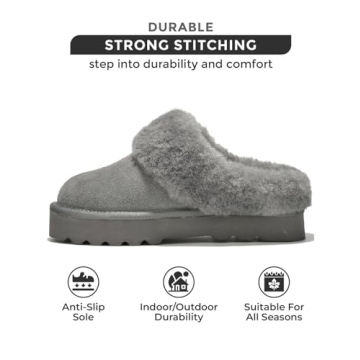 Genuine Suede Women’s Slippers - Warm Cozy Comfort