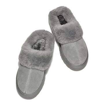 Genuine Suede Women’s Slippers - Warm Cozy Comfort