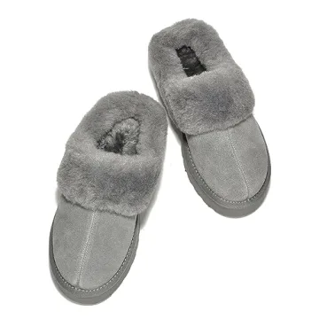 Genuine Suede Women’s Slippers - Warm Cozy Comfort