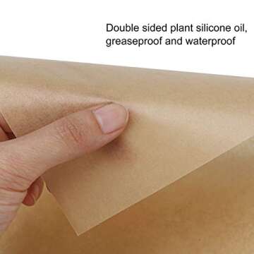 Unbleached Parchment Paper Sheets, Beasea 12x16 Inch 200 Pcs Non Stick Paper Baking Sheets Baking Liners Sheets