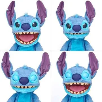 RealFX Disney Stitch Plush - 18" Animatronic Fun!