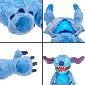 RealFX Disney Stitch Plush - 18" Animatronic Fun!