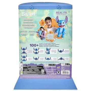 RealFX Disney Stitch Plush - 18" Animatronic Fun!