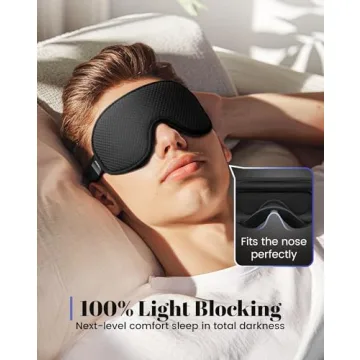 WAOAW Sleep Mask for Deep Sleep and Travel Comfort