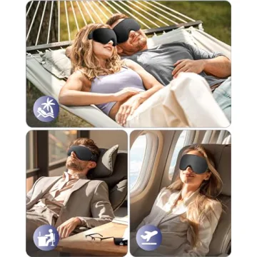 WAOAW Sleep Mask for Deep Sleep and Travel Comfort