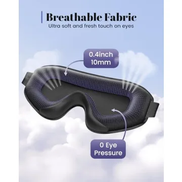 WAOAW Sleep Mask for Deep Sleep and Travel Comfort