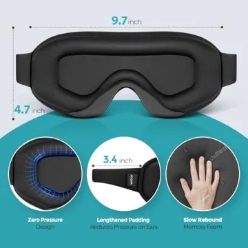WAOAW Sleep Mask for Deep Sleep and Travel Comfort