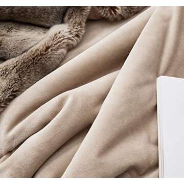 Eikei Luxury Faux Fur Throw Blanket – Super Soft & Oversized