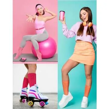 BRUBAKER Unisex Cozy Fitness Slouch Socks in Stylish Colors