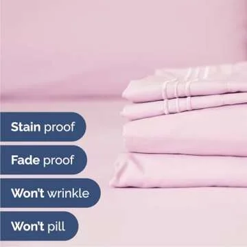 Luxury Queen Size 4 Piece Sheet Set - Soft & Cooling