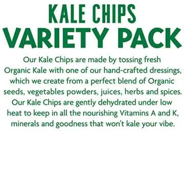 Healthy Rhythm Kale Chips Vegan Snack Variety Pack