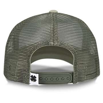 Lucky Brand Standard Mesh-Back Cap with Adjustable Snapback for Men and Women (One Size Fits Most), Vintage Trucker-Moss