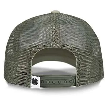 Lucky Brand Standard Mesh-Back Cap with Adjustable Snapback for Men and Women (One Size Fits Most), Vintage Trucker-Moss