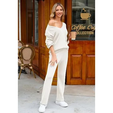 Stylish Viottiset Women's Knit Lounge Set for Comfort